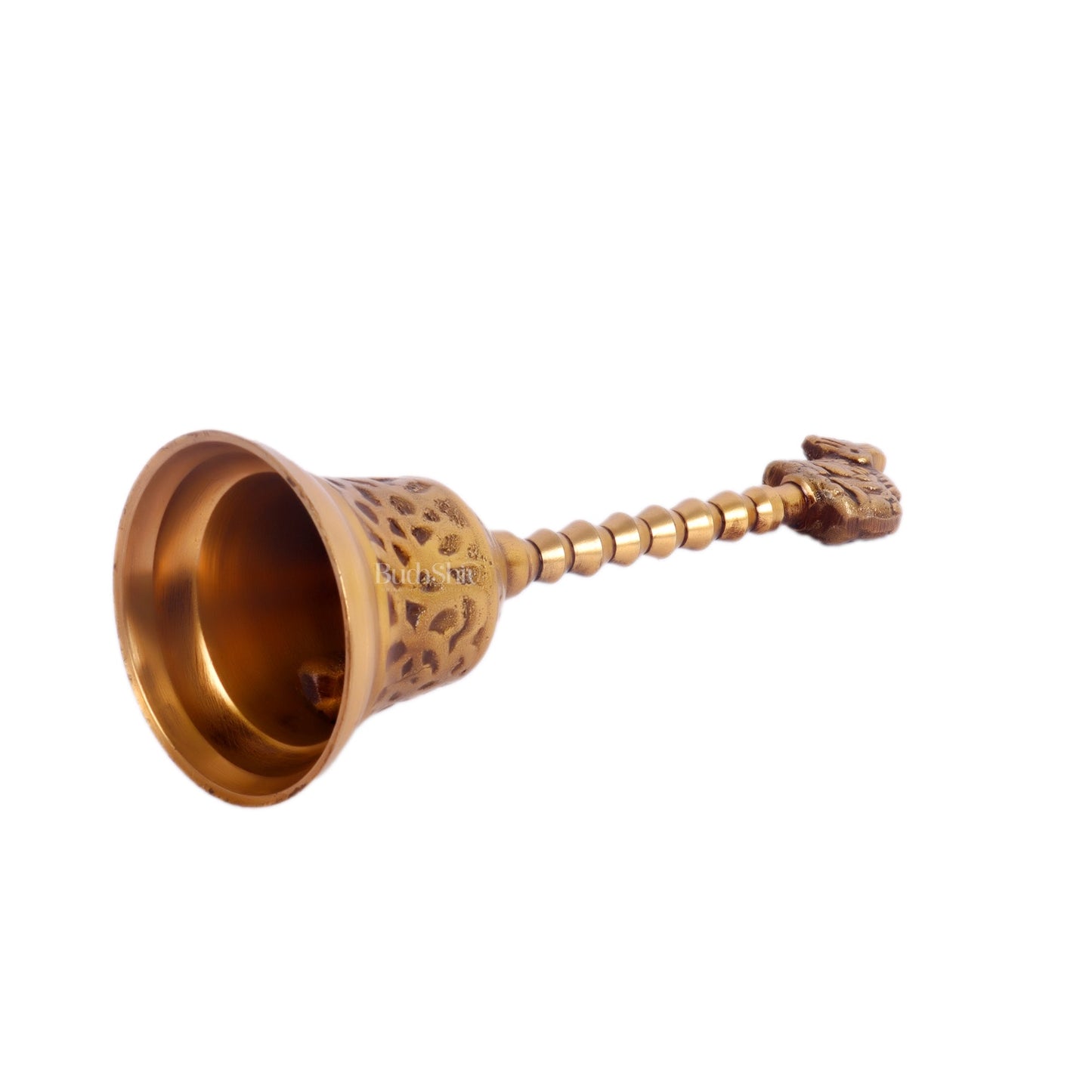 Brass hand bell for pooja 8.5"