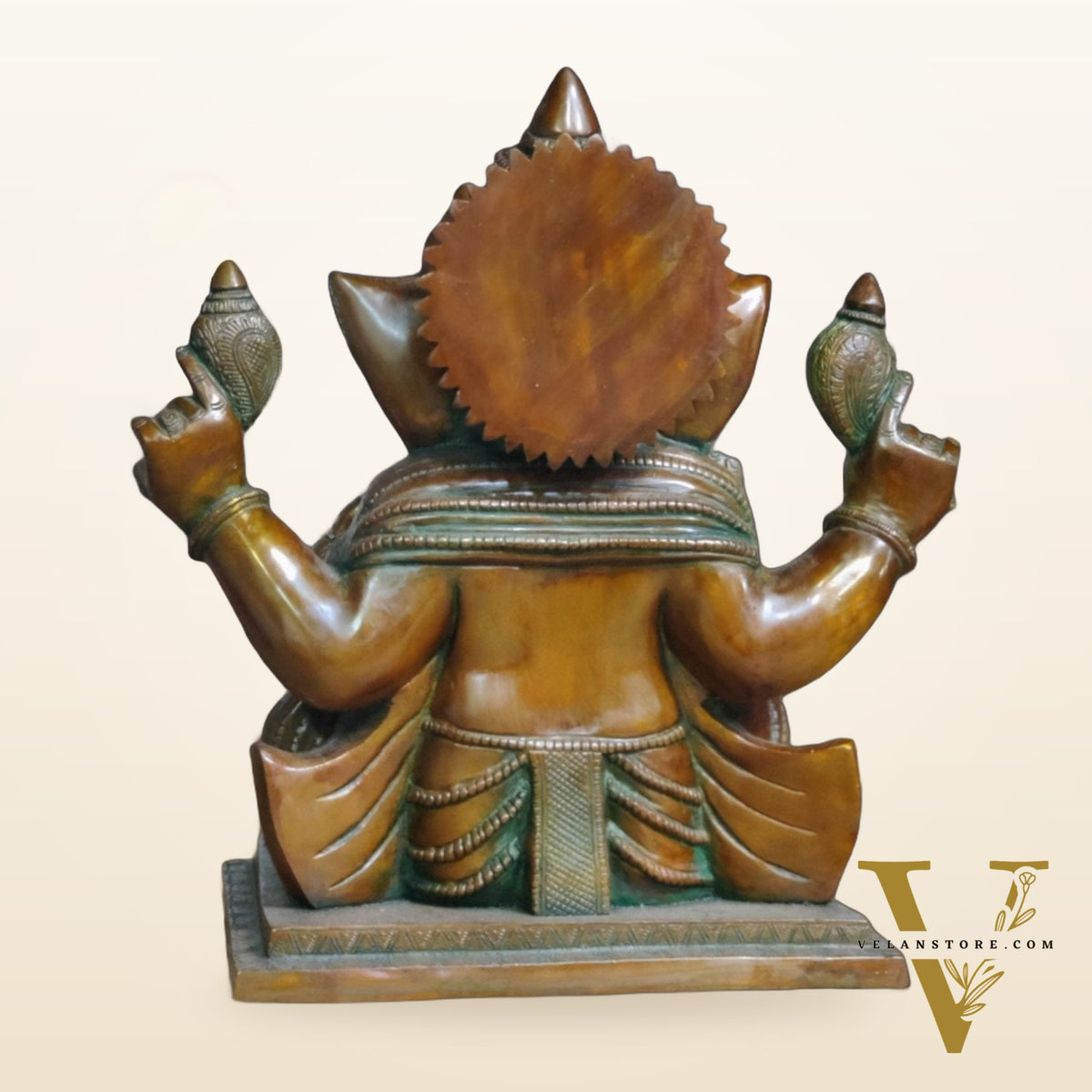 Brass Handcrafted Aashirwaad Ganesha 15"