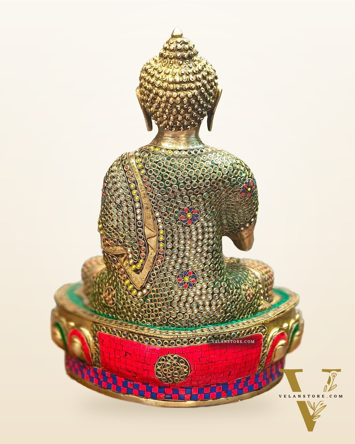 Brass Handcrafted Buddha Statue 21 inch