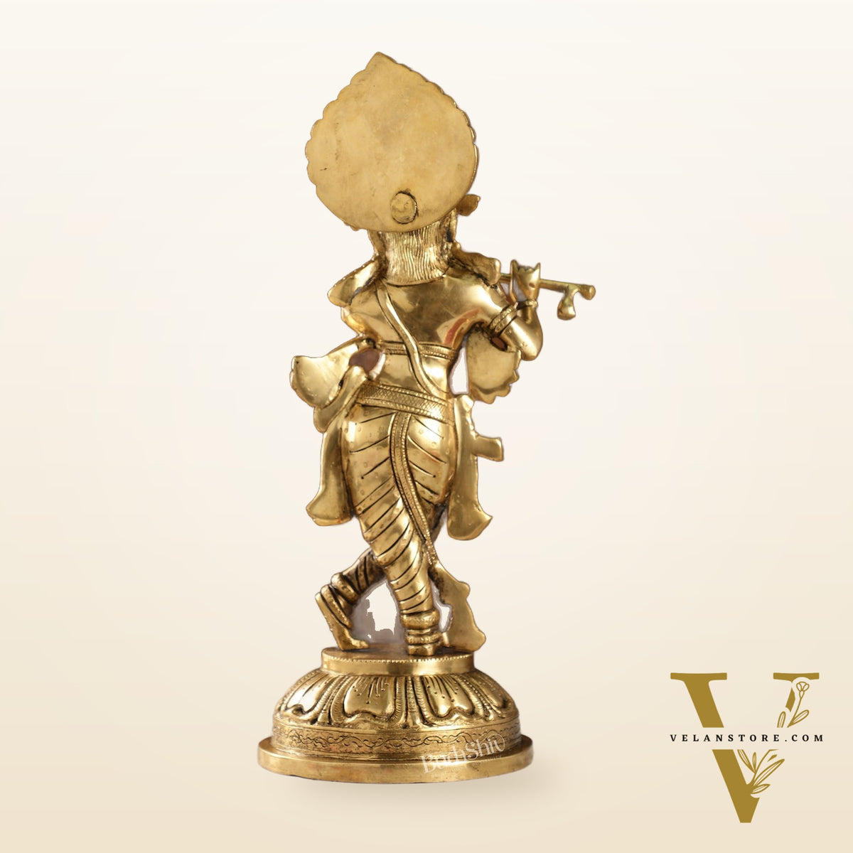 Brass Handcrafted Ever Smiling Shri Krishna idol - 15 "