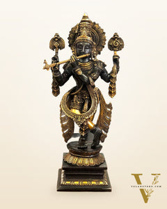 Brass Handcrafted Krishna Statue | 20 inch