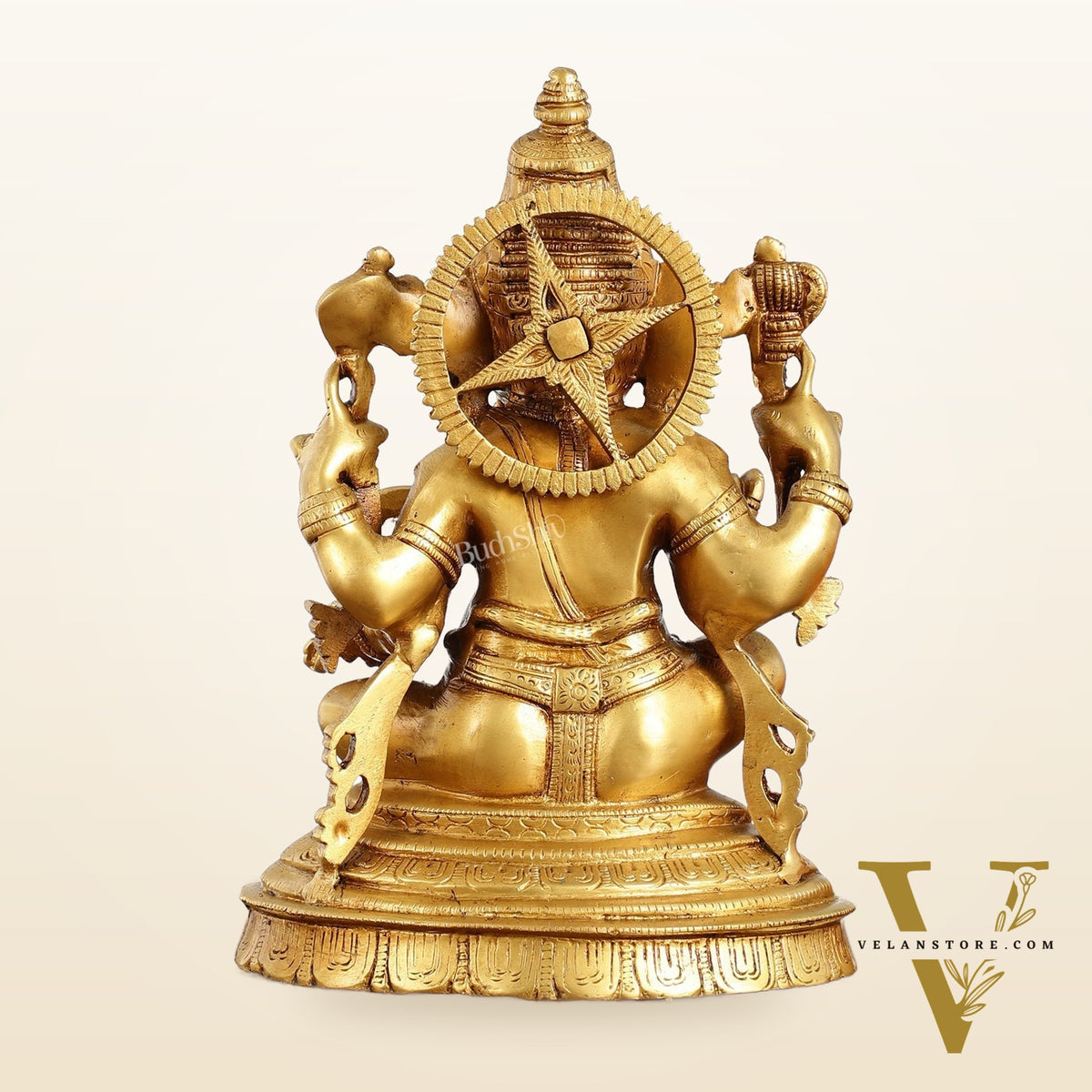 Brass Handcrafted Lord Ganesha Idol 10 inch