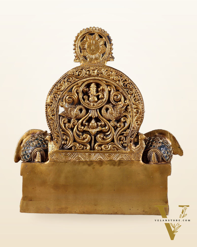 Brass Handcrafted Lord Ganesha Statue 9 inch