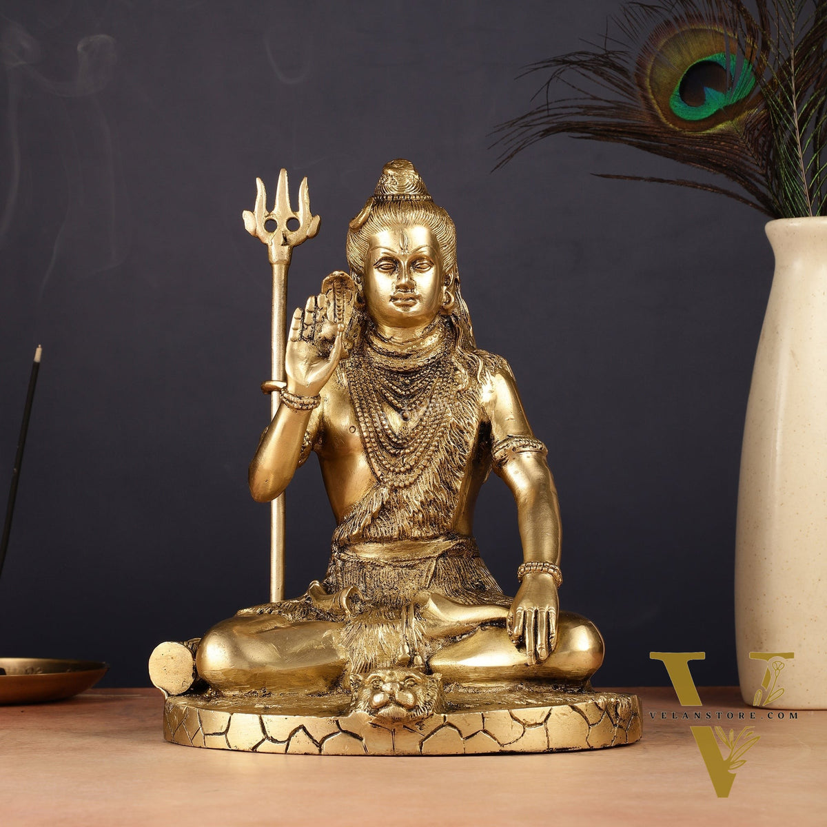 Brass Handcrafted Lord Shiva Statue | 10"