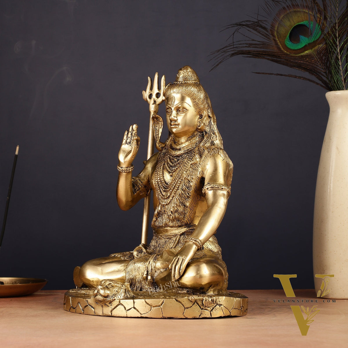 Brass Handcrafted Lord Shiva Statue | 10"