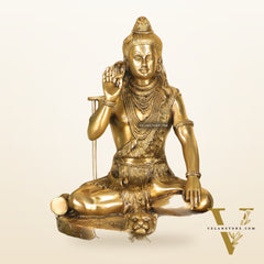 Brass Handcrafted Lord Shiva Statue | 9.5"