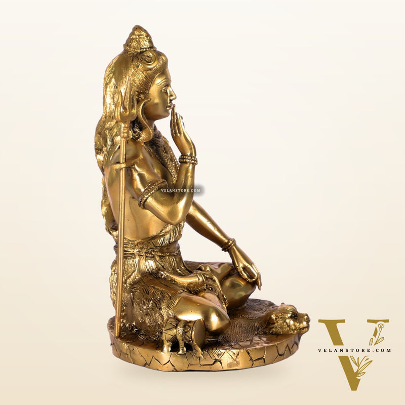 Brass Handcrafted Lord Shiva Statue | 9.5"