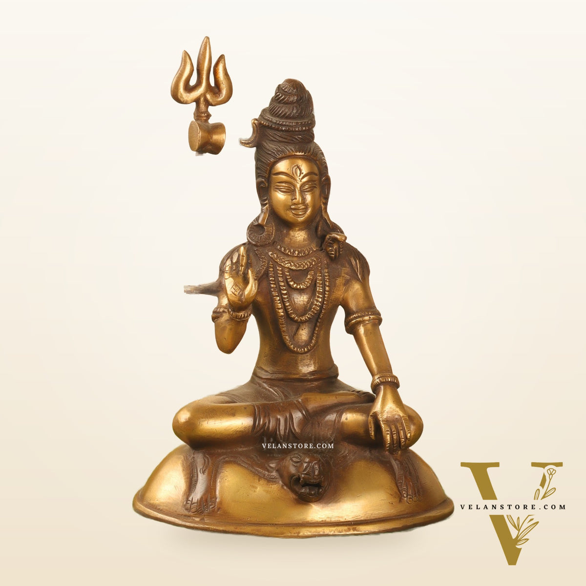 Brass Handcrafted Lord Shiva Statue | Jatadhaari Shiva | 7.5" Height