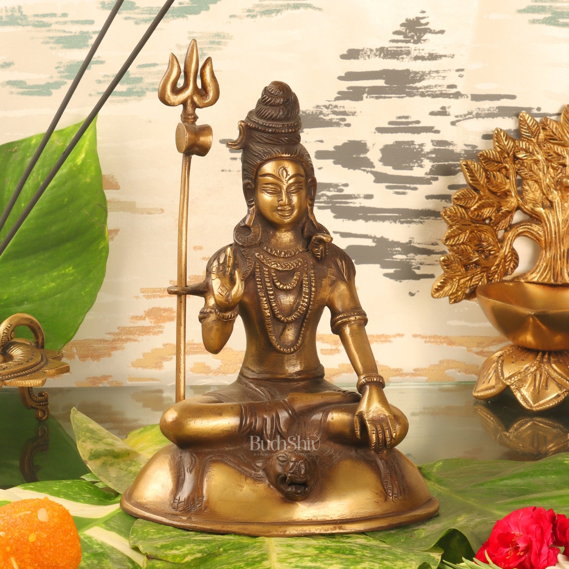 Brass Handcrafted Lord Shiva Statue | Jatadhaari Shiva | 7.5" Height