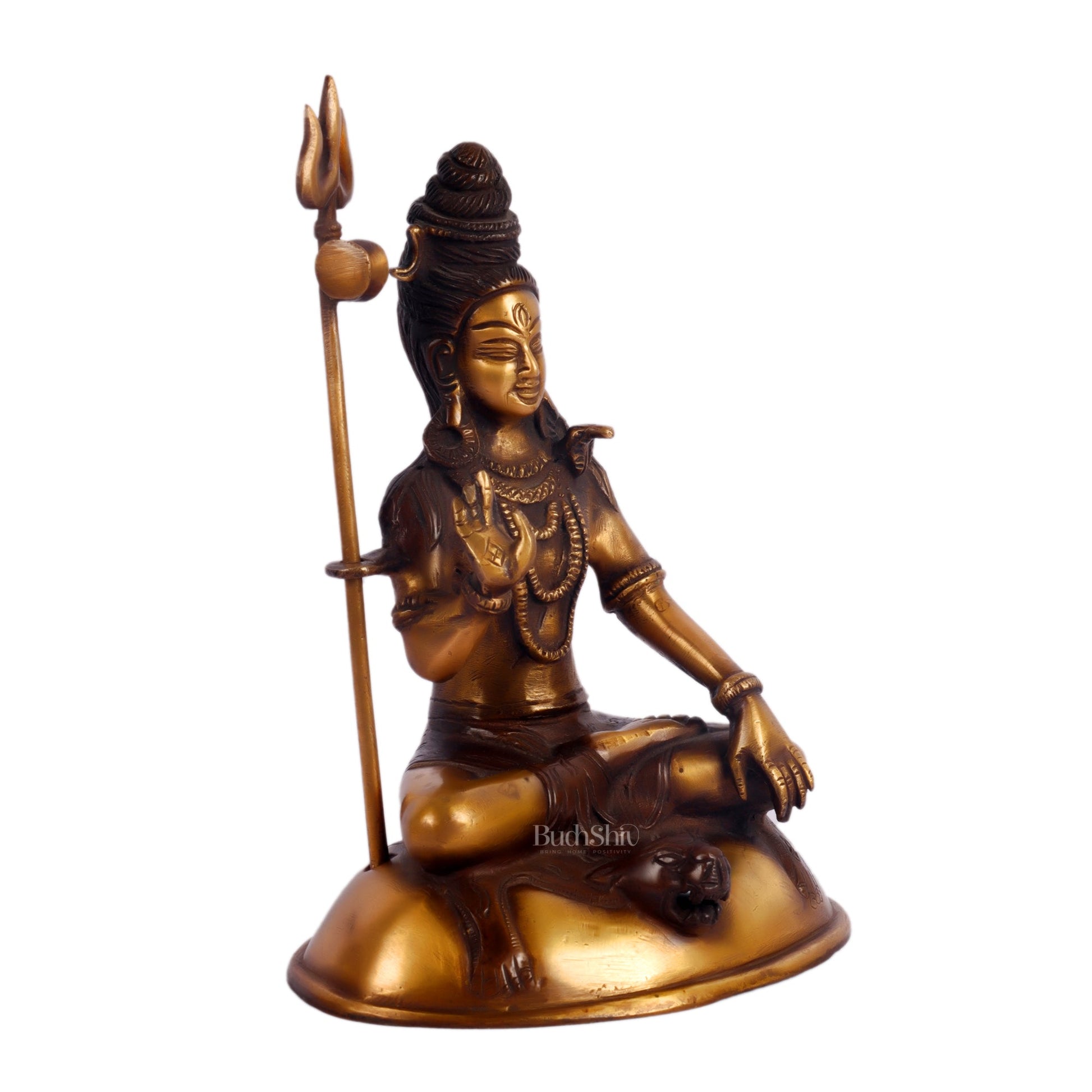 Brass Handcrafted Lord Shiva Statue | Jatadhaari Shiva | 7.5" Height