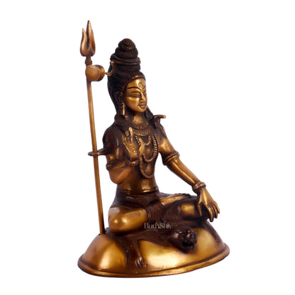 Brass Handcrafted Lord Shiva Statue | Jatadhaari Shiva | 7.5" Height