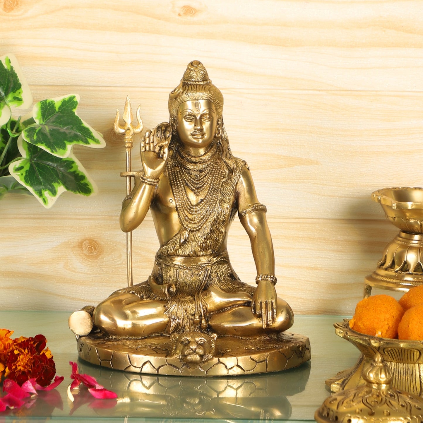 Brass Handcrafted Lord Shiva Statue | 9.5"
