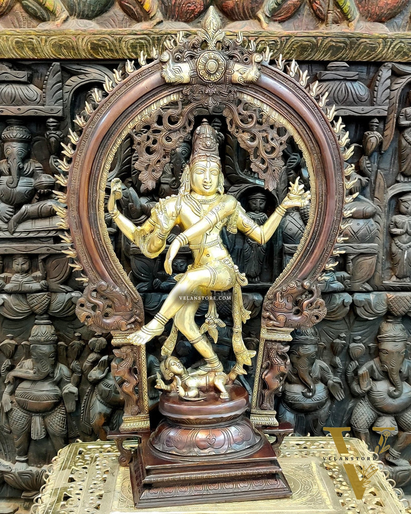 Brass Handcrafted Nataraja Statue - 26" Height