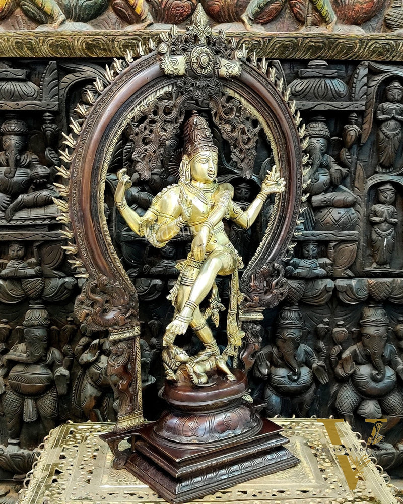 Brass Handcrafted Nataraja Statue - 26" Height
