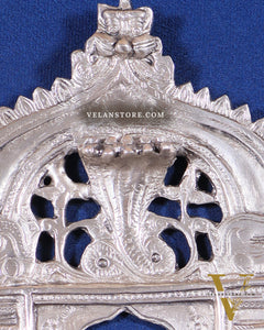 Brass Handcrafted Prabhavali silver plated hanging