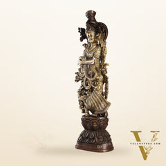 Brass Handcrafted Radha Statue 30 inch