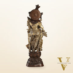Brass Handcrafted Radha Statue 30 inch