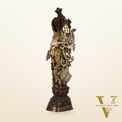 Brass Handcrafted Radha Statue 30 inch