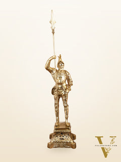 Brass Handcrafted Roman Soldier Showpiece Statue - 30 Inch