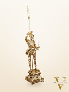 Brass Handcrafted Roman Soldier Showpiece Statue - 30 Inch