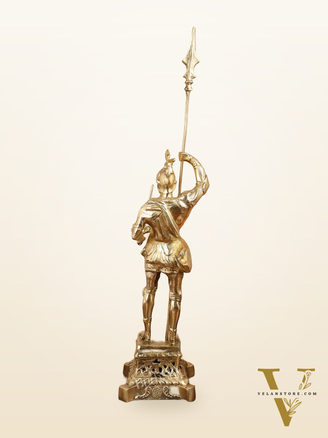 Brass Handcrafted Roman Soldier Showpiece Statue - 30 Inch