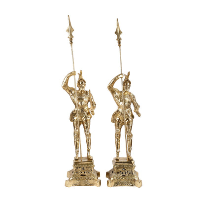 Brass Handcrafted Roman Soldier Showpiece Statue - 30 Inch