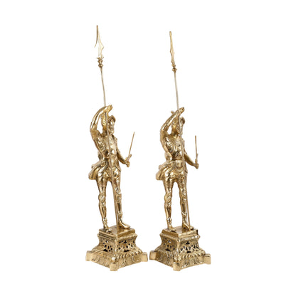 Brass Handcrafted Roman Soldier Showpiece Statue - 30 Inch