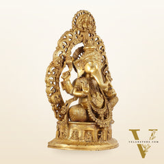 Brass Handcrafted Superfine Lord Ganesha Statue - 26 inch