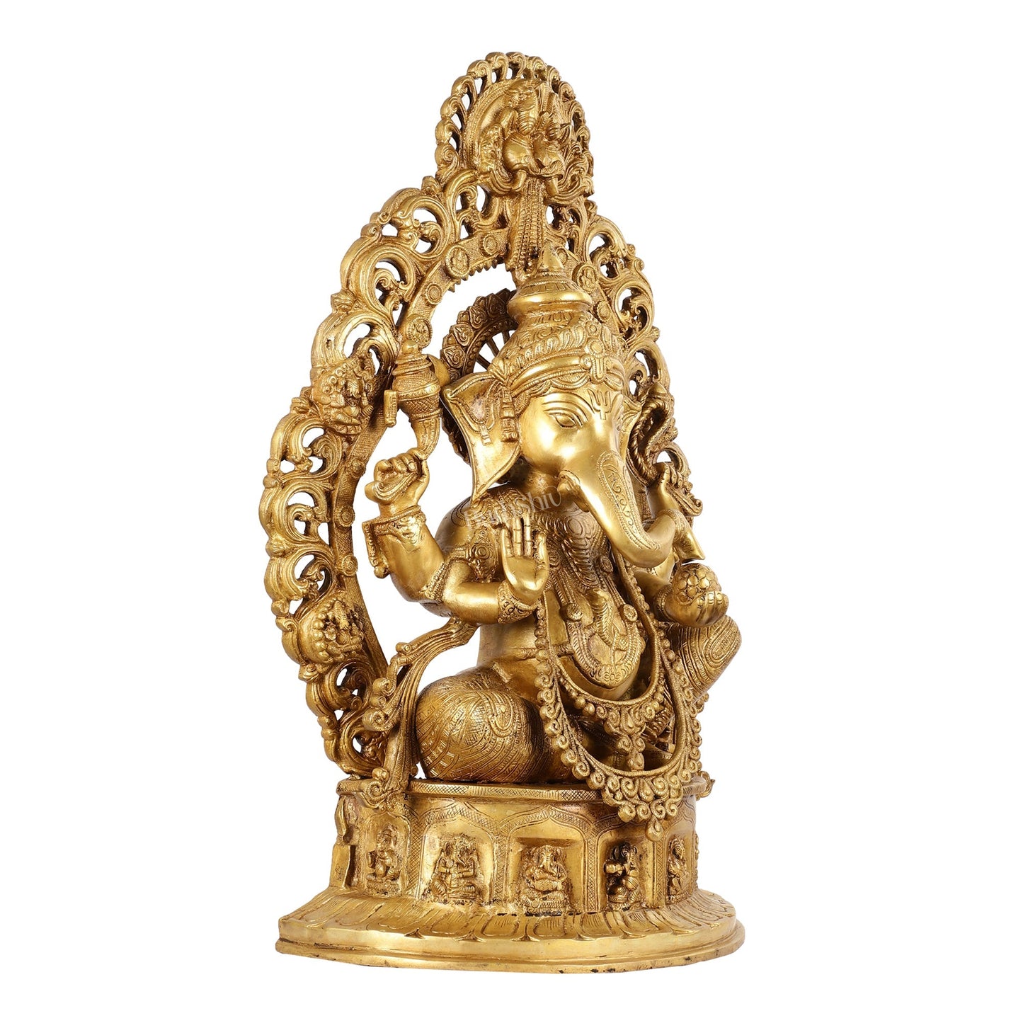 Brass Handcrafted Superfine Lord Ganesha Statue - 26 inch