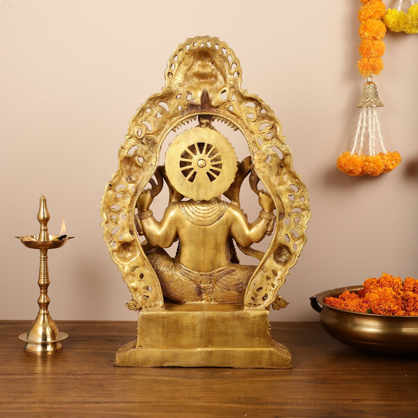 Brass Handcrafted Superfine Lord Ganesha Statue - 26 inch