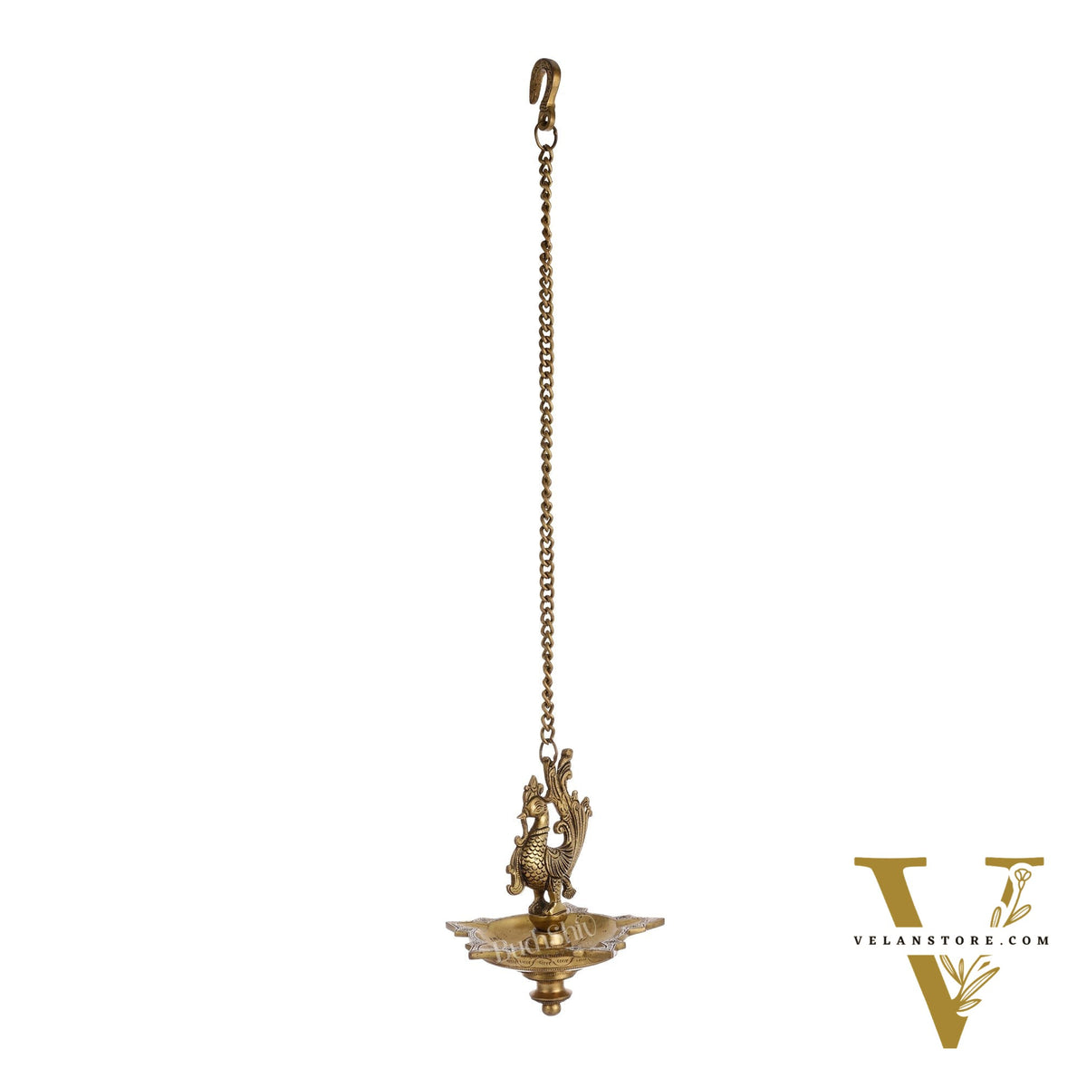 Brass Hanging Peacock Annam Pakshi Oil Lamp Vilakku