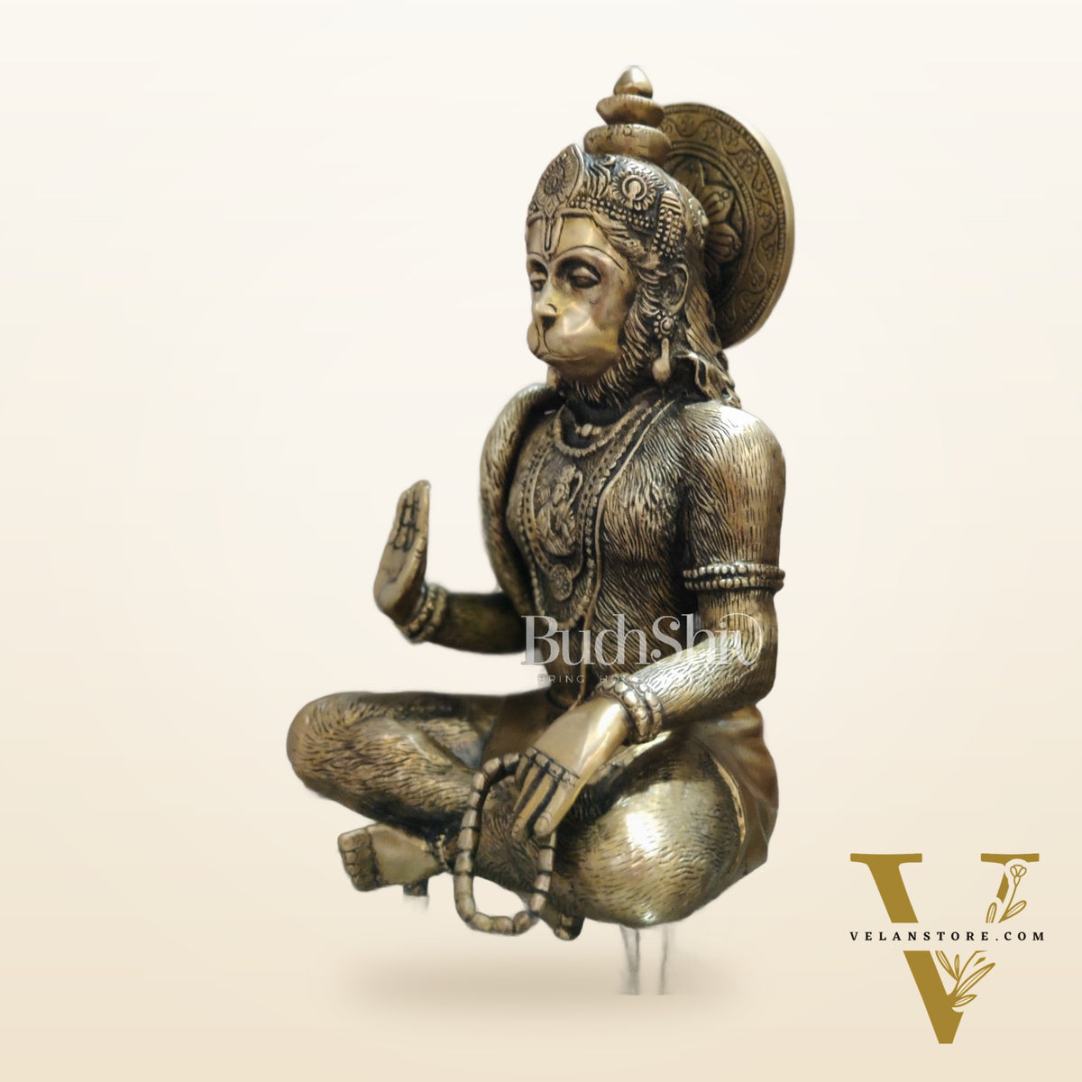 Brass Hanuman Idol  | 11" Height