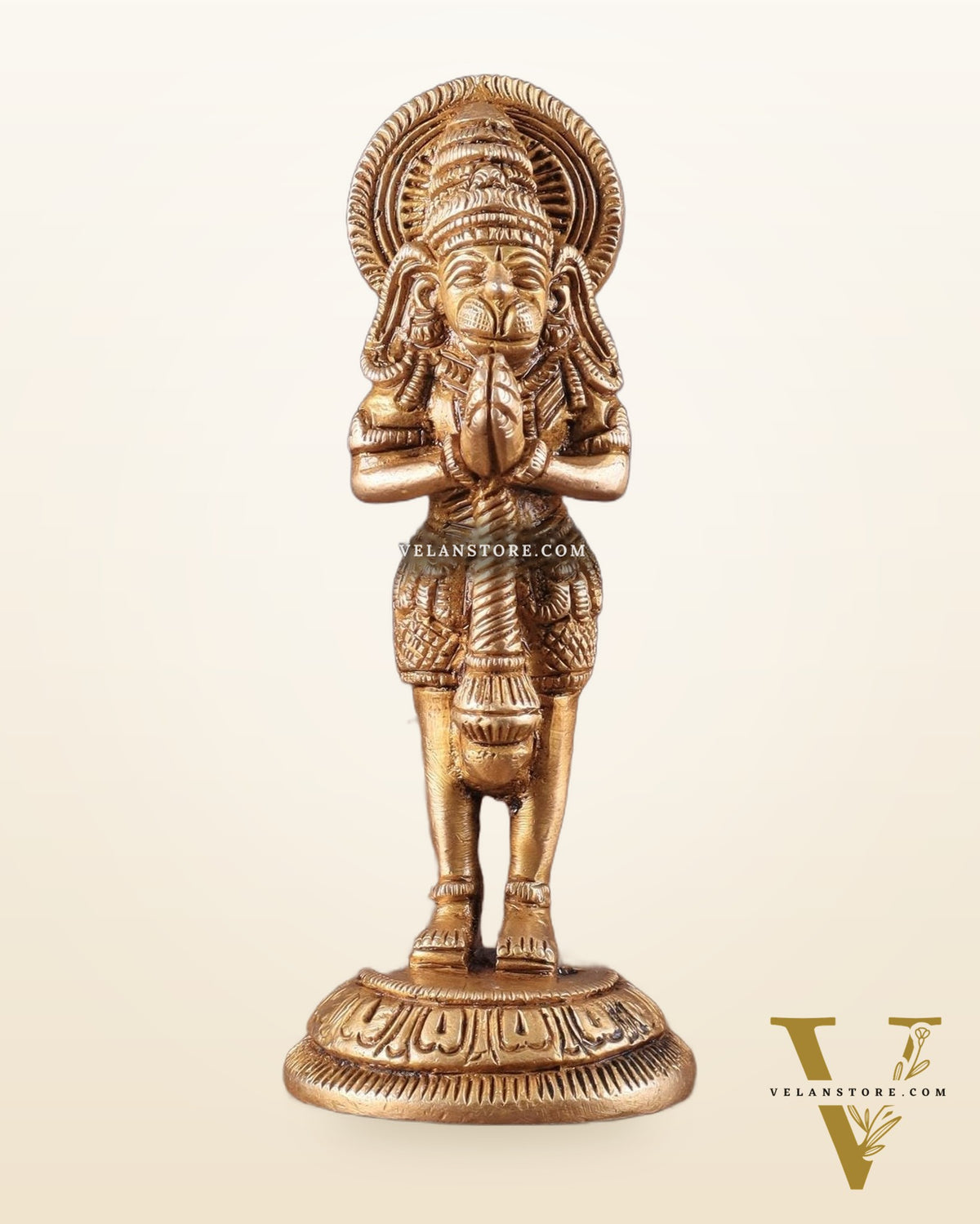 Brass Hanuman in Anjali Namaskar Mudra 4"