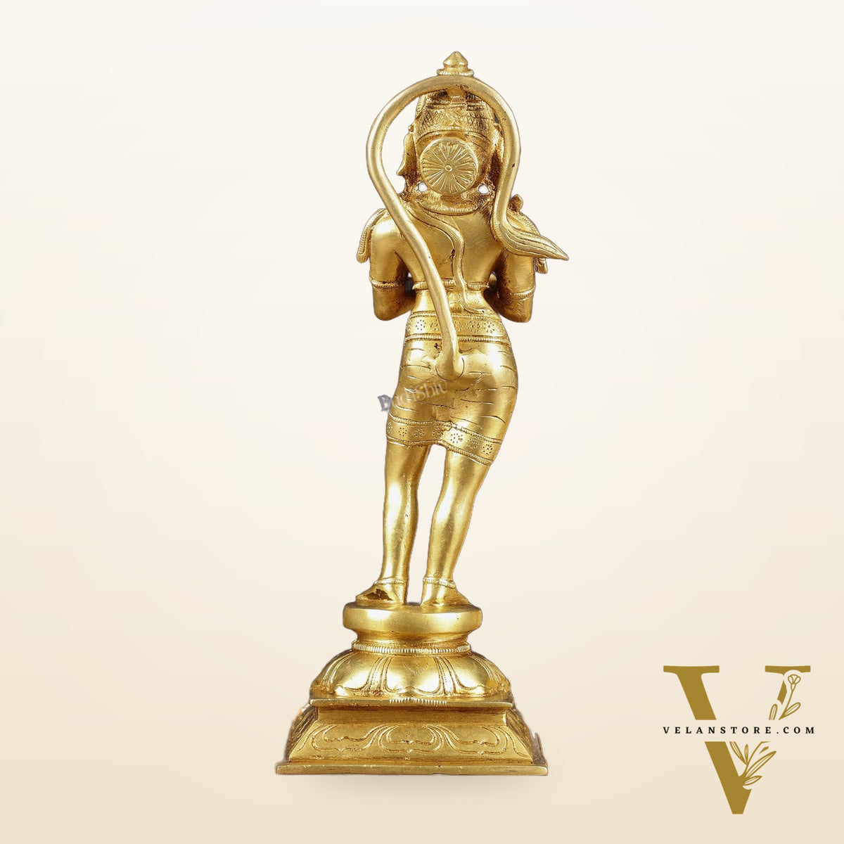 Brass Hanuman in Namaskaram anjali Mudra Statue 12 inch