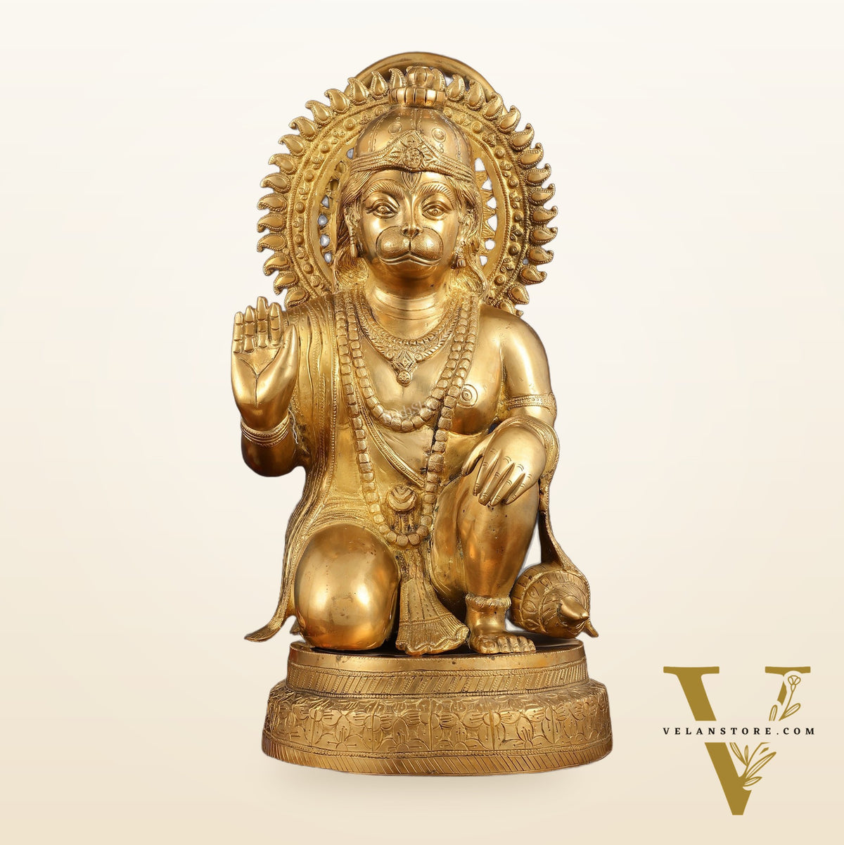 Brass Hanuman Statue - 20 Inch