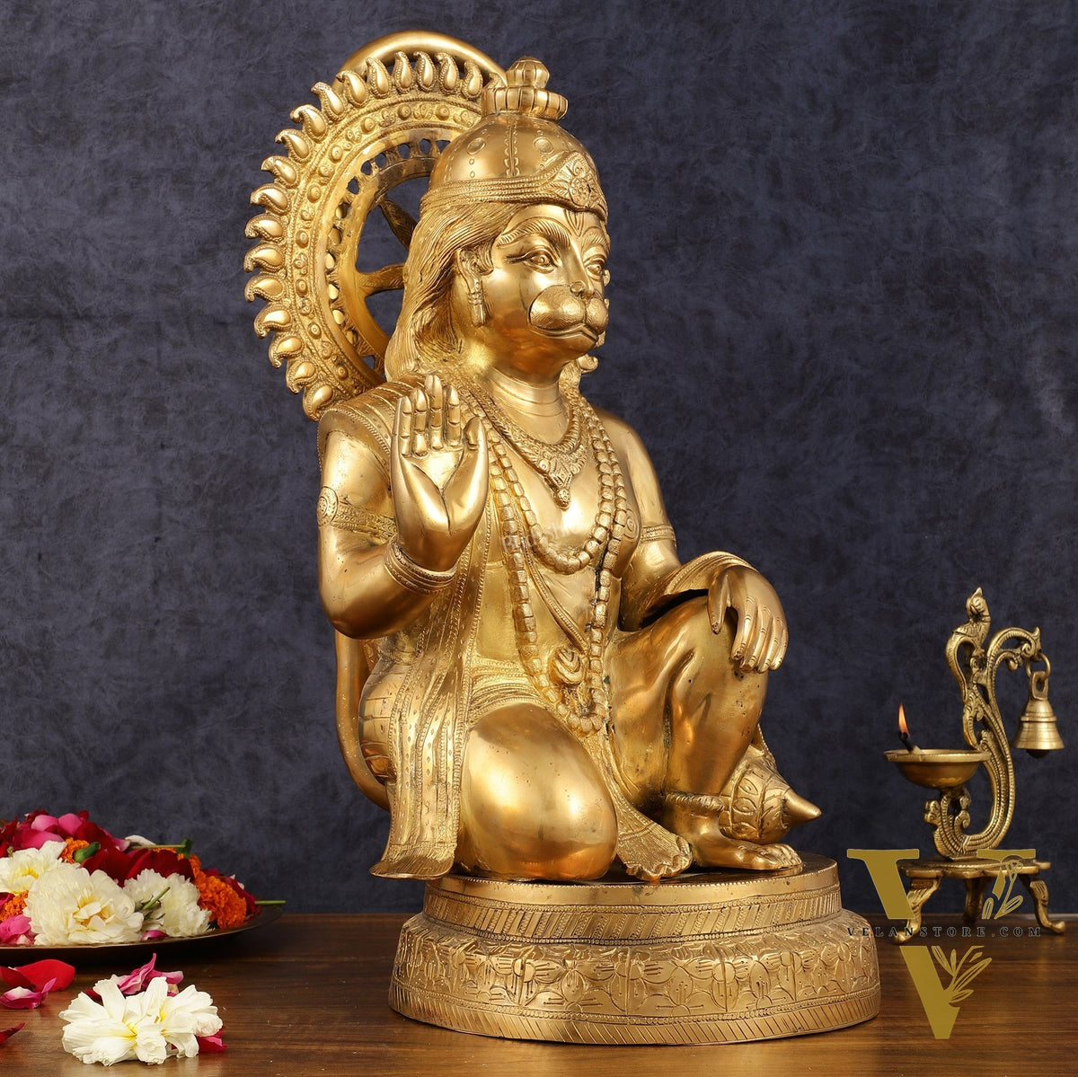 Brass Hanuman Statue - 20 Inch