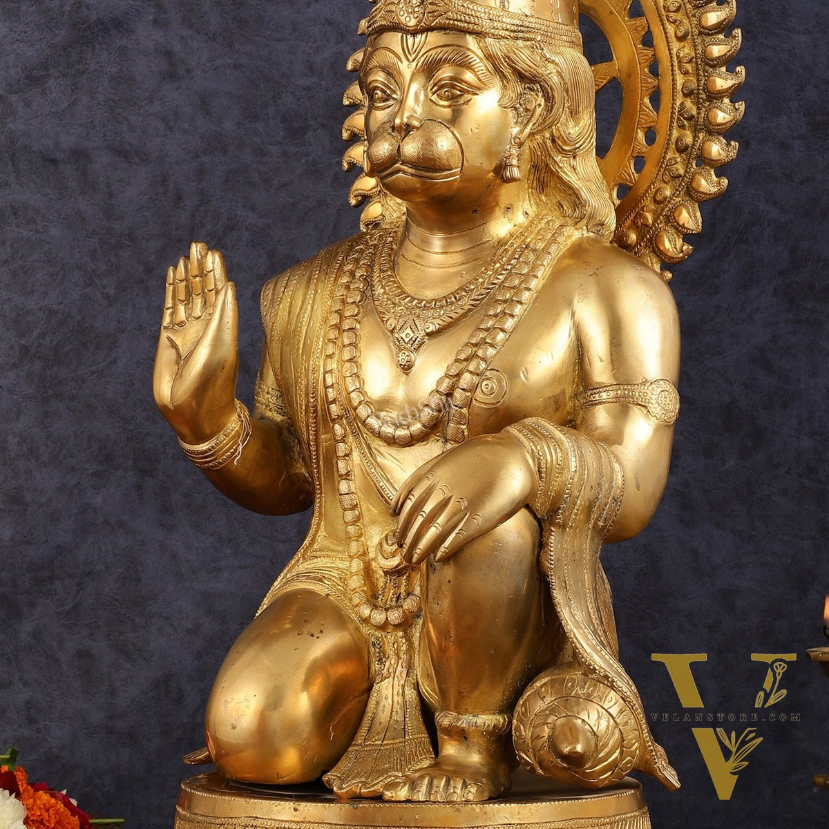 Brass Hanuman Statue - 20 Inch