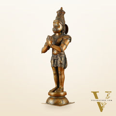 Brass Hanuman Statue in Anjali Mudra 22 inch