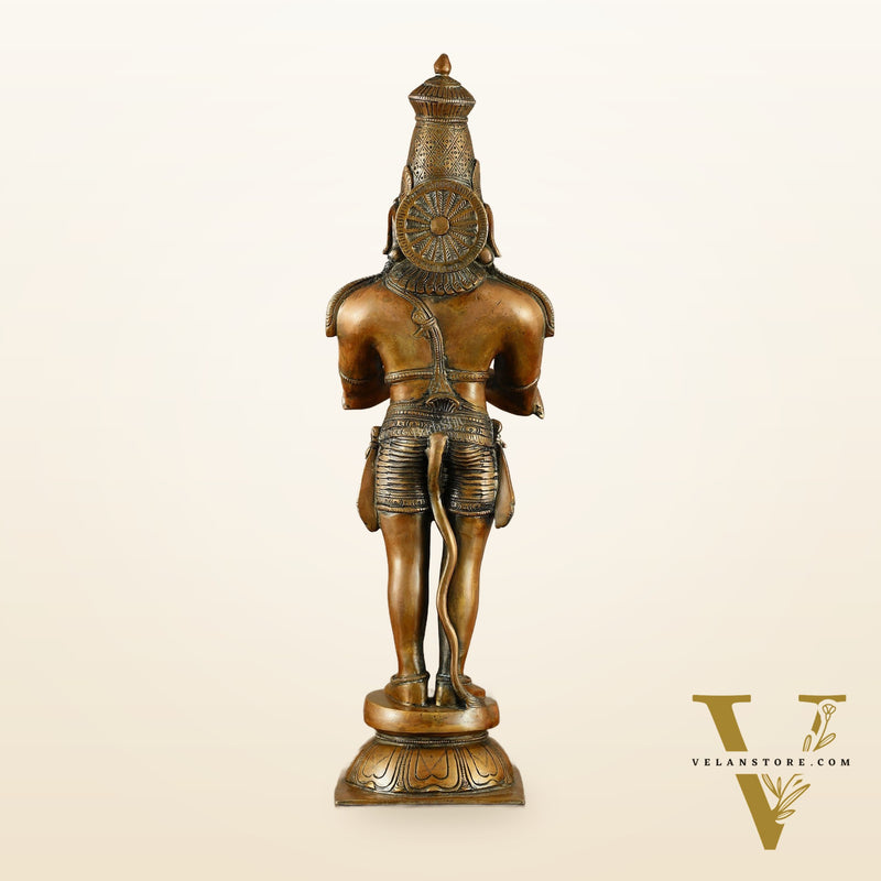 Brass Hanuman Statue in Anjali Mudra 22 inch