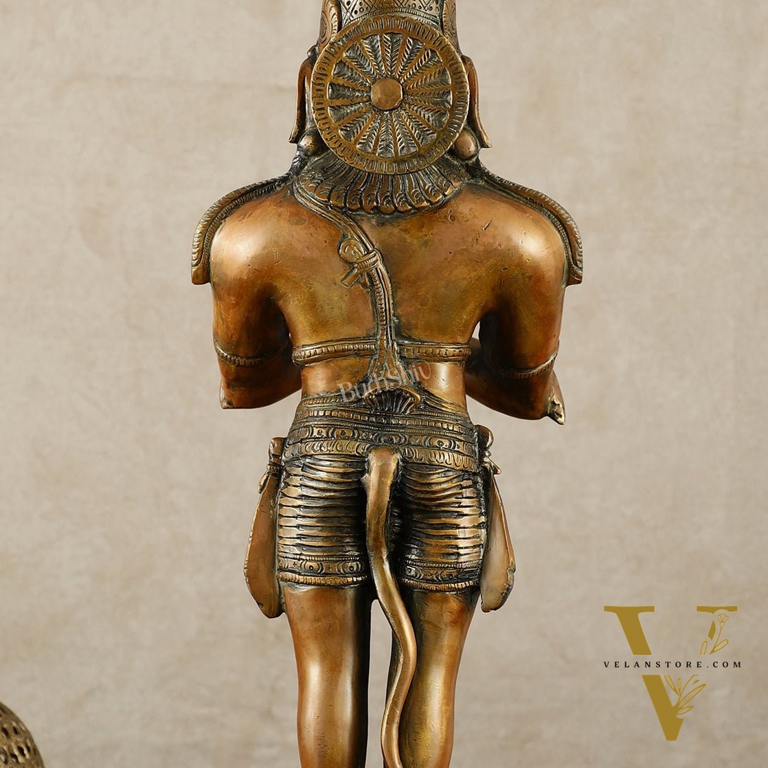 Brass Hanuman Statue in Anjali Mudra 22 inch