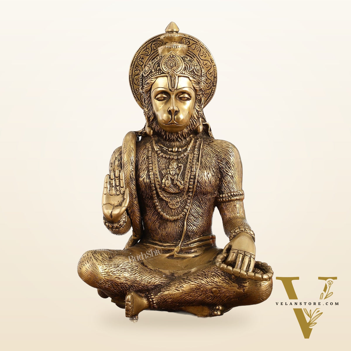 Brass Hanuman statue murti idol | 11" Height