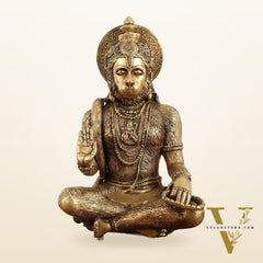 Brass Hanuman statue murti idol | 11" Height