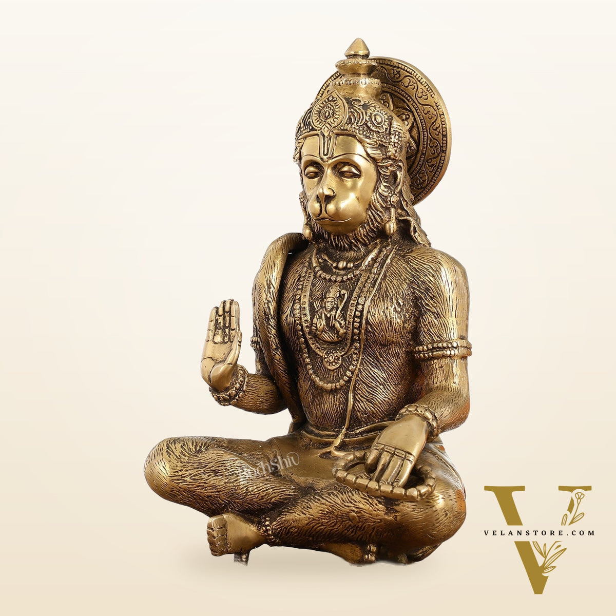 Brass Hanuman statue murti idol | 11" Height