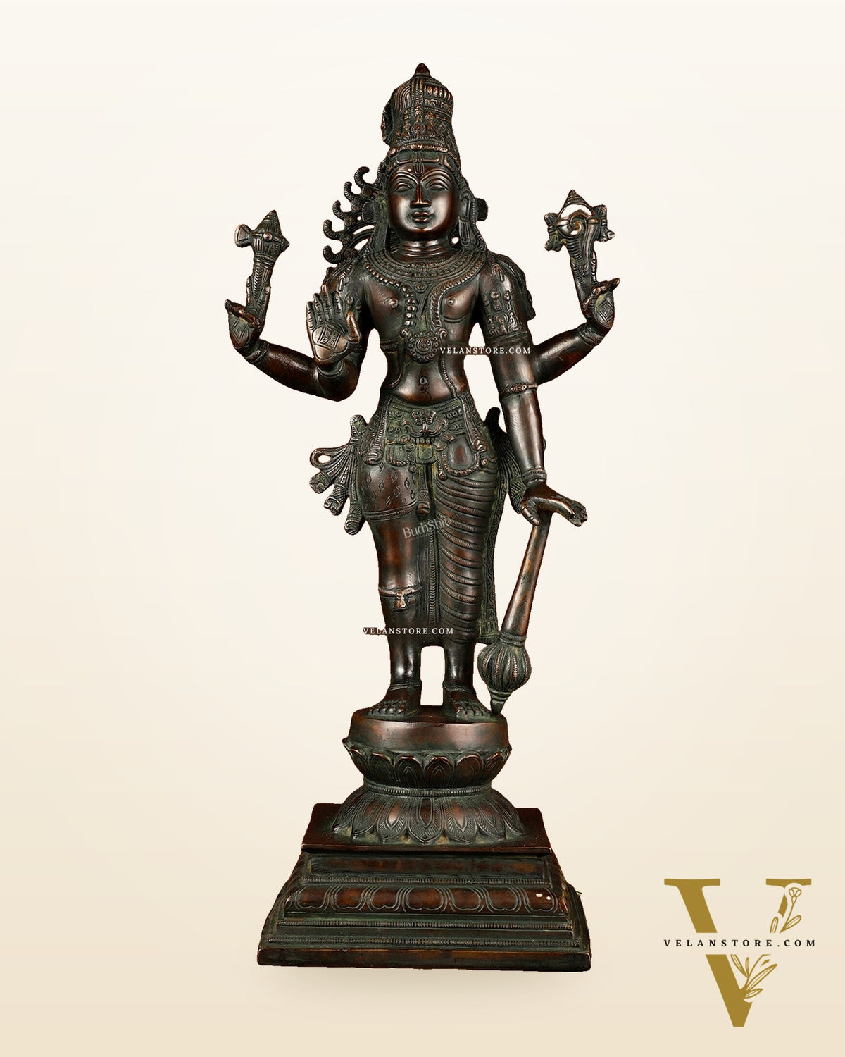 Brass Hari-Hara, Half Vishnu Half Shiva (Shankaranarayana) Statue | 21 inch
