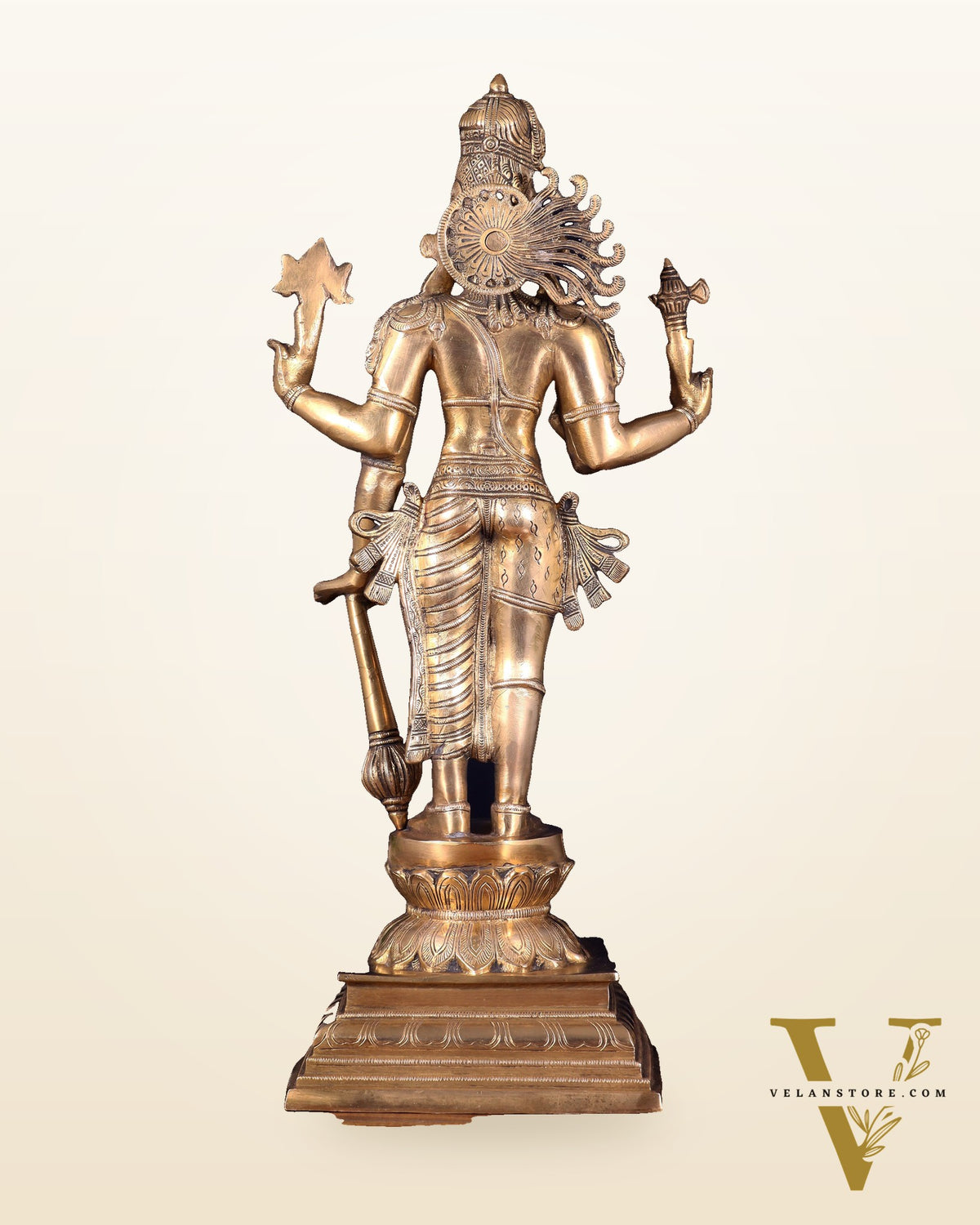 Brass Hari-Hara, Half Vishnu Half Shiva (Shankaranarayana) Statue | 21 inch