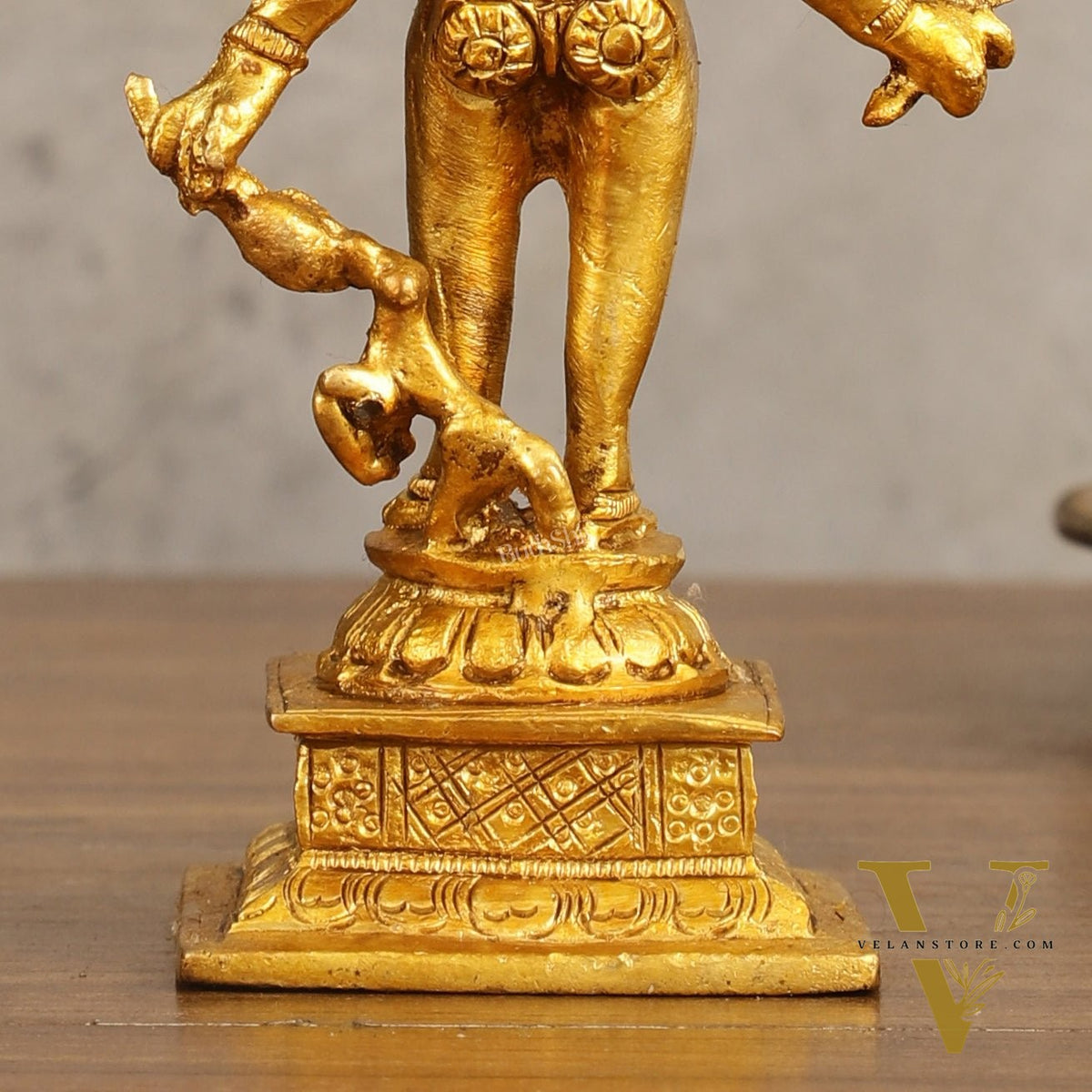 Brass Kaal Bhairava Idol - 5 in Height