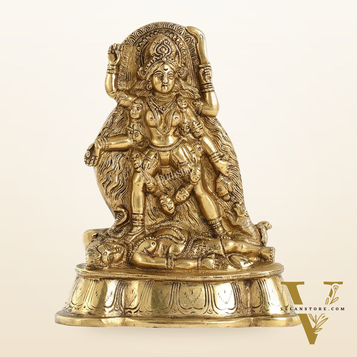 Brass Kali Ma Idol - 7 Inch