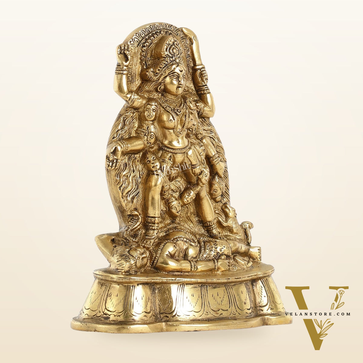 Brass Kali Ma Idol - 7 Inch