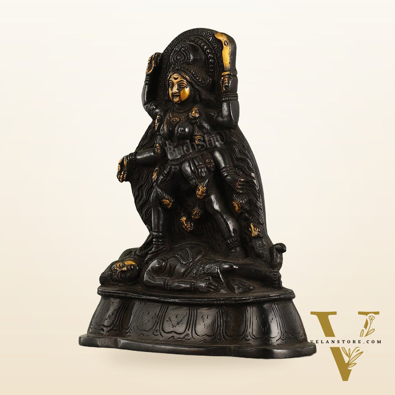 Brass Kali Ma Idol - 7 Inch