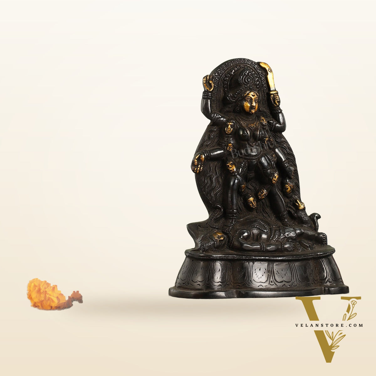 Brass Kali Ma Idol - 7 Inch